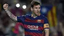 Menurut sang pembuat tato, Roberto Lopez, Tato Mawar dan Lotus merepresentasikan talenta Messi yang berkembang kapanpun. Sementara jendela mawar menyerupai jendela gereja Sagrada Familia di Barcelona.  (AFP/Lluis Gene)