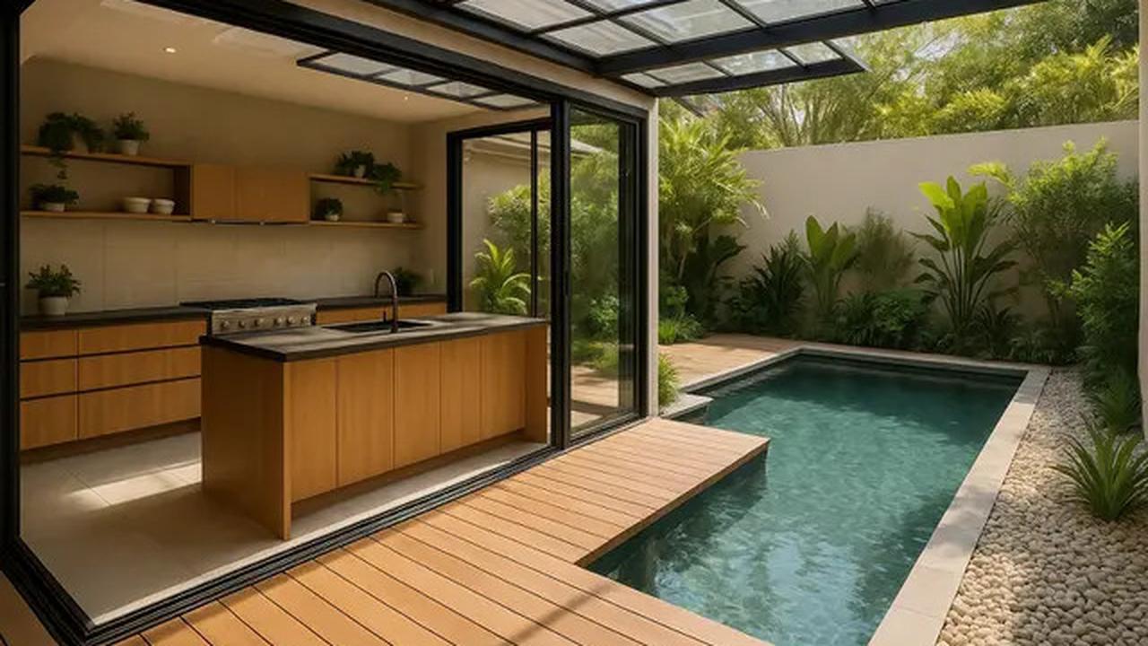 10 Model Dapur Semi Outdoor Belakang Rumah 2025, Nyaman Buat Masak