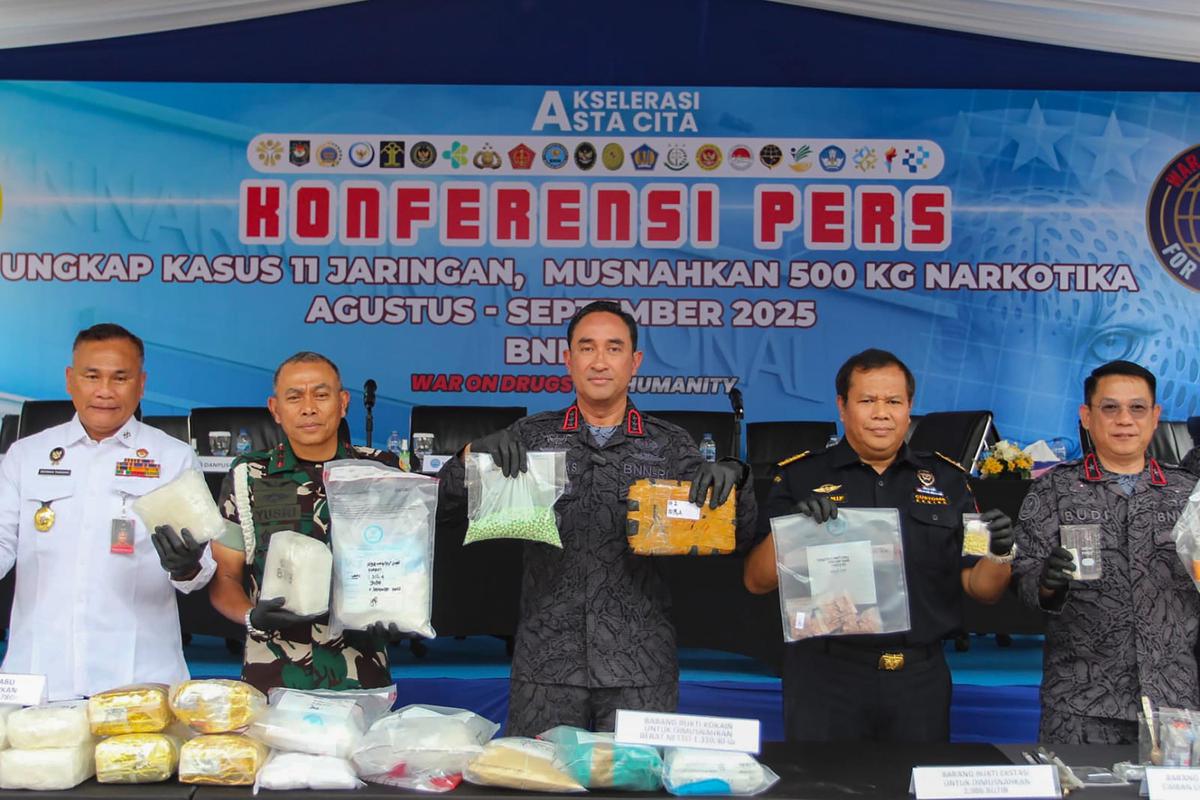 FOTO: BNN Bongkar 11 Jaringan Narkoba, Selamatkan 1,1 Juta Jiwa dari Bahaya Barang Haram