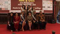 Miss Universe 2016, Iris Mittenaere hadiri makan siang bersama di kediaman DR. BRA. Mooryati Soedibyo. (Foto : Akbar Muhibar / Liputan6.com)