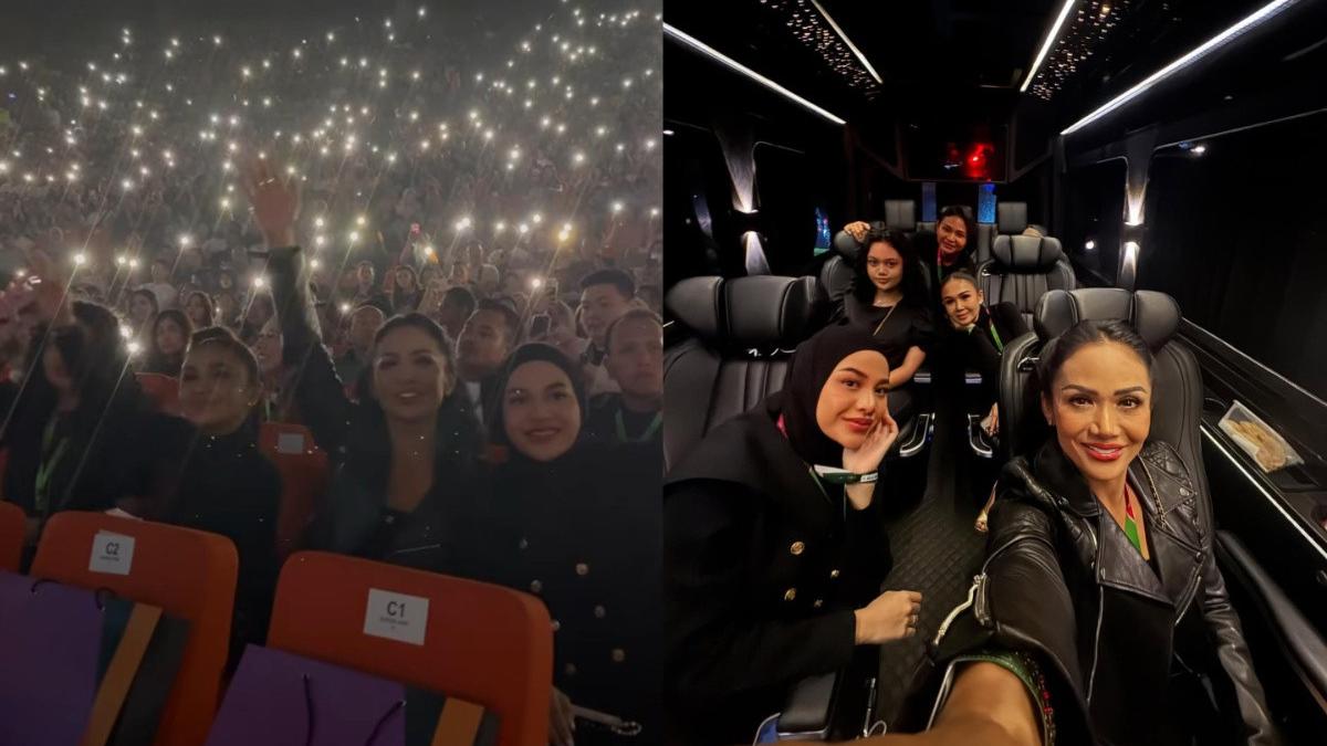 Potret Kris Dayanti Nonton Konser Mariah Carey di Sentul, Kompak Bareng Anak-Anak