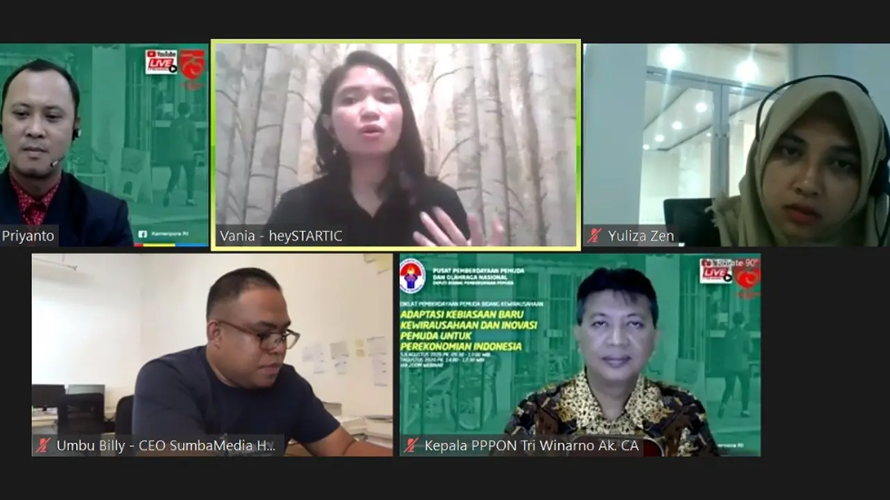 Ratusan Pemuda Ikut Diklat Virtual Kemenpora