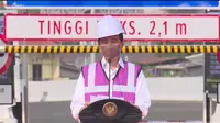 Presiden Jokowi resmikan enam ruas Jalan Tol Dalam Kota Jakarta, segmen Kelapa Gading-Pulo Gebang. (Sumber: Youtube Sekretariat Presiden)