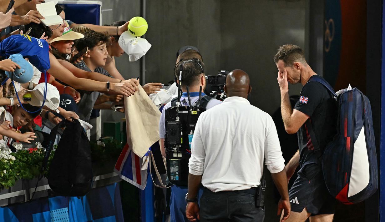 Muray dari Inggris telah mengumumkan bahwa Olimpiade Paris 2024 akan menjadi kompetisi terakhirnya. (Patricia DE MELO MOREIRA / AFP)