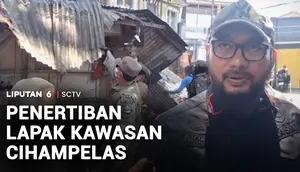 Satpol PP Jabar Bongkar 52 Bangunan dan Lapak PKL di Kawasan Cihampelas