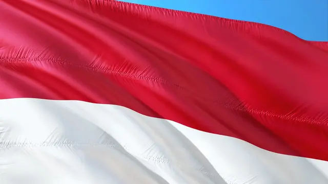 Ilustrasi bendera Indonesia
