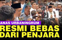 VIDEO: Bebas Bersyarat, Anas Urbaningrum Keluar dari Lapas Sukamiskin