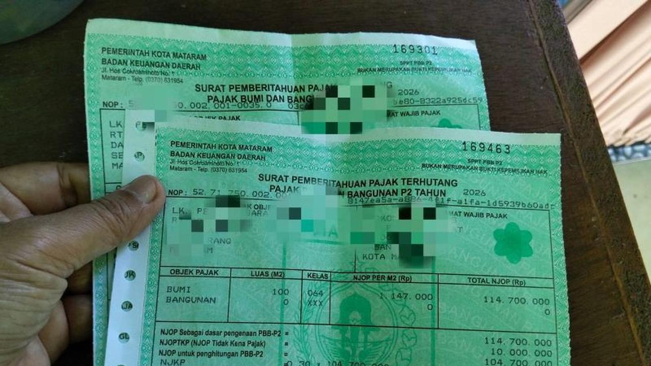 Distribusi SPPT PBB Mataram 2026 Capai Rp34,46 Miliar, BKD Optimistis Target Tercapai