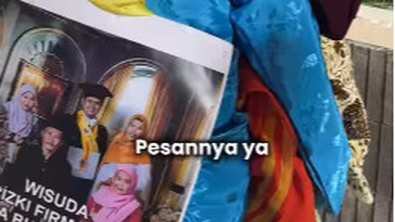 Penuhi Nazar, Bapak ini Hadir ke Wisuda S3 Menantunya