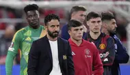 Ekspresi Ruben Amorim usai Manchester United kalah dari Tottenham di final Liga Europa 2024/2025. AP Photo/Bernat Armangue