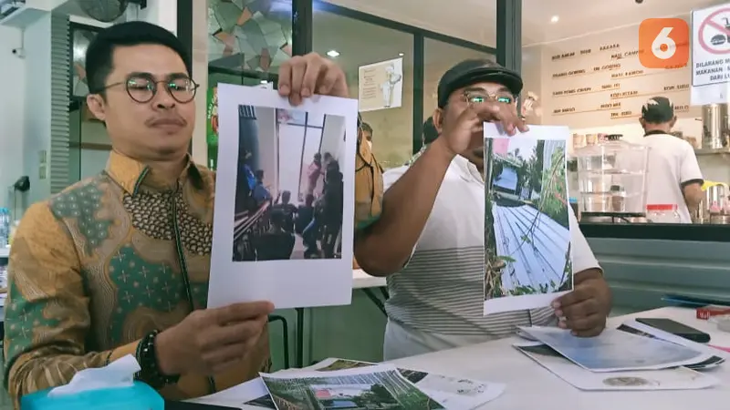 Konferensi pers pengacara pihak yang diduga menyerang rumah eks anggota DPD RI di Makassar (Liputan6.com/Eka Hakim)