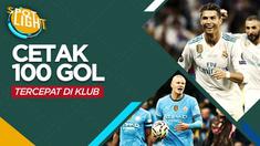 Berita video spotlight kali ini membahas tentang empat pemain tercepat dalam sejarah sepak bola yang berhasil mencetak 100 gol bersama klub, salah satunya ialah Erling Haaland.