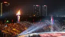 Upacara pembukaan SEA Games 2021 dikemas dengan teknologi mutakhir. VIESGOC menyiapkan Augmented Reality (AR) dan Extended Reality (EX) demi opening ceremony yang sensasional. (Bola.com/Ikhwan Yanuar)