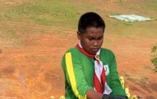 Momen Lucu saat Siswa SMP Dilatih Turun Tebing oleh TNI, ‘Om Takut Om, Sumpah Om’