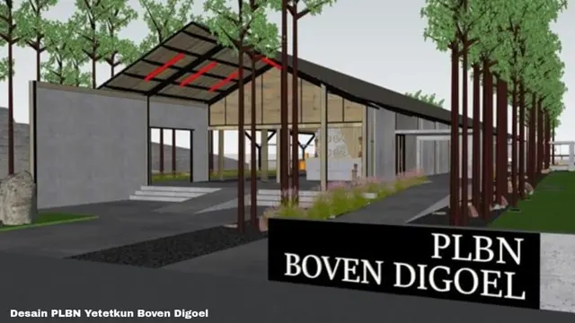Desain PLBN yeyetkun Boven Digul. (Dok Kementerian PUPR)