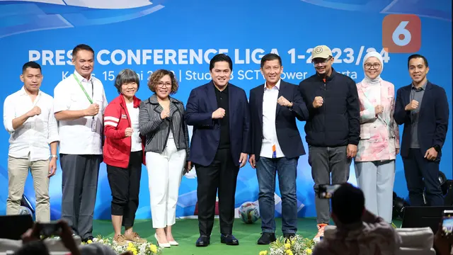 FOTO Konferensi Pers Liga 1 2023/2024