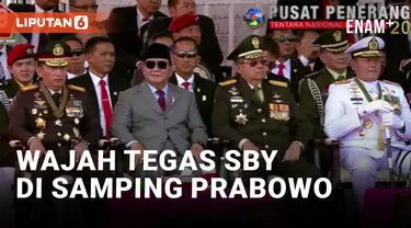 Duduk di Samping Prabowo, SBY Gagah Kenakan Full Seragam
