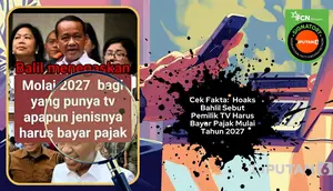 Cek Fakta: Hoaks Bahlil Sebut Pemilik TV Harus Bayar Pajak Mulai 2027