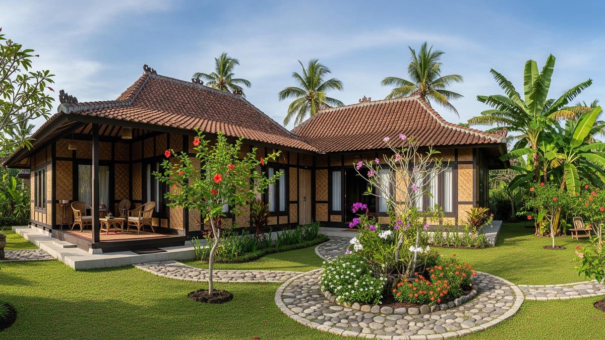 9 Desain Rumah Minimalis Kampung dengan Halaman Luas dan Taman Kecil, Asri Setiap Hari