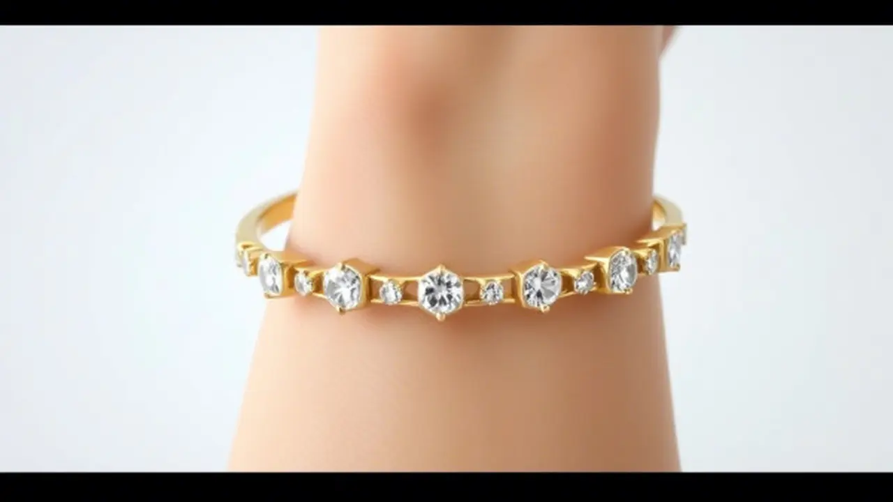 Floating Diamond Style Bangle