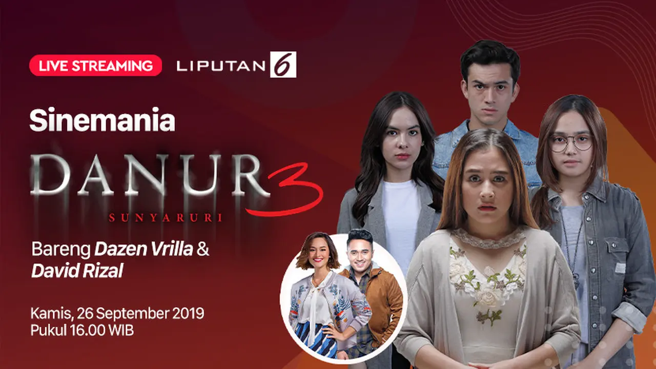 Live Streaming Danur 3 Sunyaruri Bersama Para Pemain.