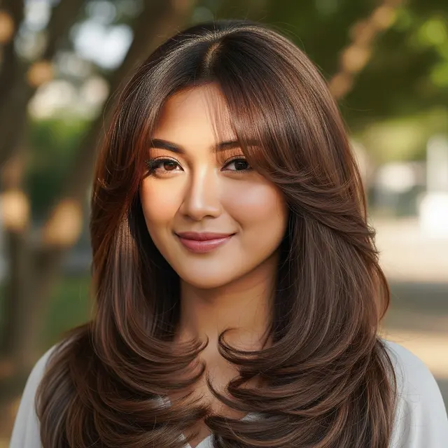 9 Model Rambut Panjang Layer ala Korea