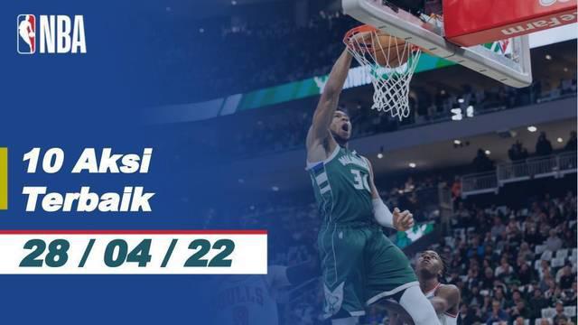 Berita video kumpulan 5 aksi terbaik pada laga playoffs NBA  yang berlangsung, Kamis (28/4/22). Diantaranya ada aksi dari Giannis Antetokounmpo dan juga Steph Curry.