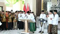 Presiden Jokowi meresmikan tower Rumah Sakit Islam Surabaya (RSIS) A Yani di Surabaya, Jawa Timur, Minggu (22/10/2023). Peresmian tower RSIS setinggi 13 lantai itu dilakukan dalam rangka memperingati 1 abad NU. (Foto: Biro Pers Sekretariat Presiden)