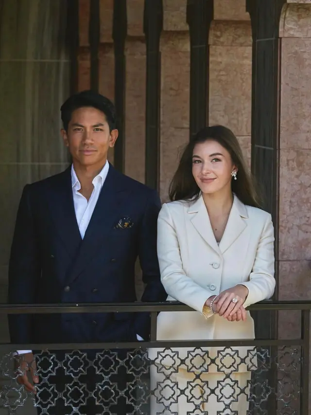Potret Pangeran Abdul Mateen dan Anisha Rosnah (Instagram/@tmski)