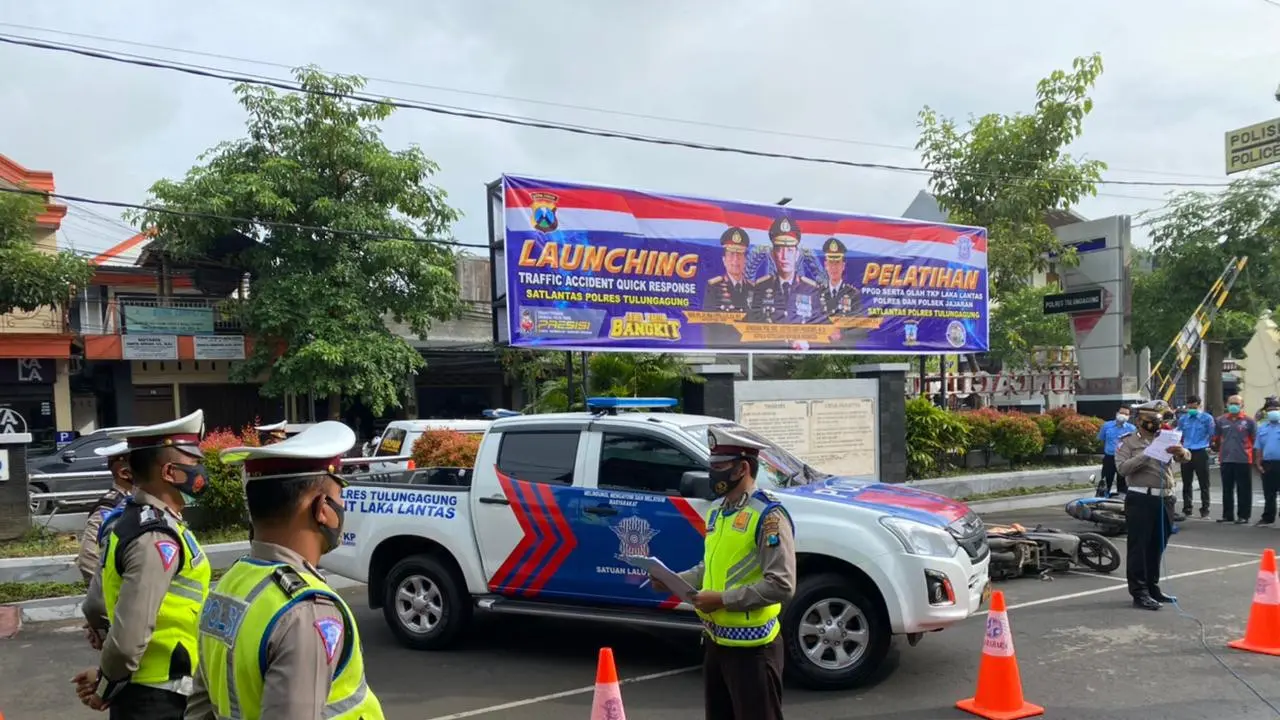 Polres Tulungagung launching traffic accident quick response untuk tangangi kecelakaan lalu lintas (Ist)