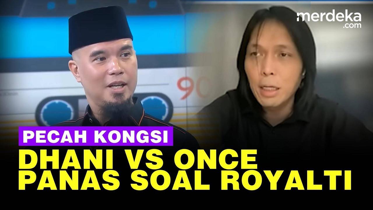 VIDEO: Ahmad Dhani Vs Once, Panas Saling Sindir Bahas Royalti