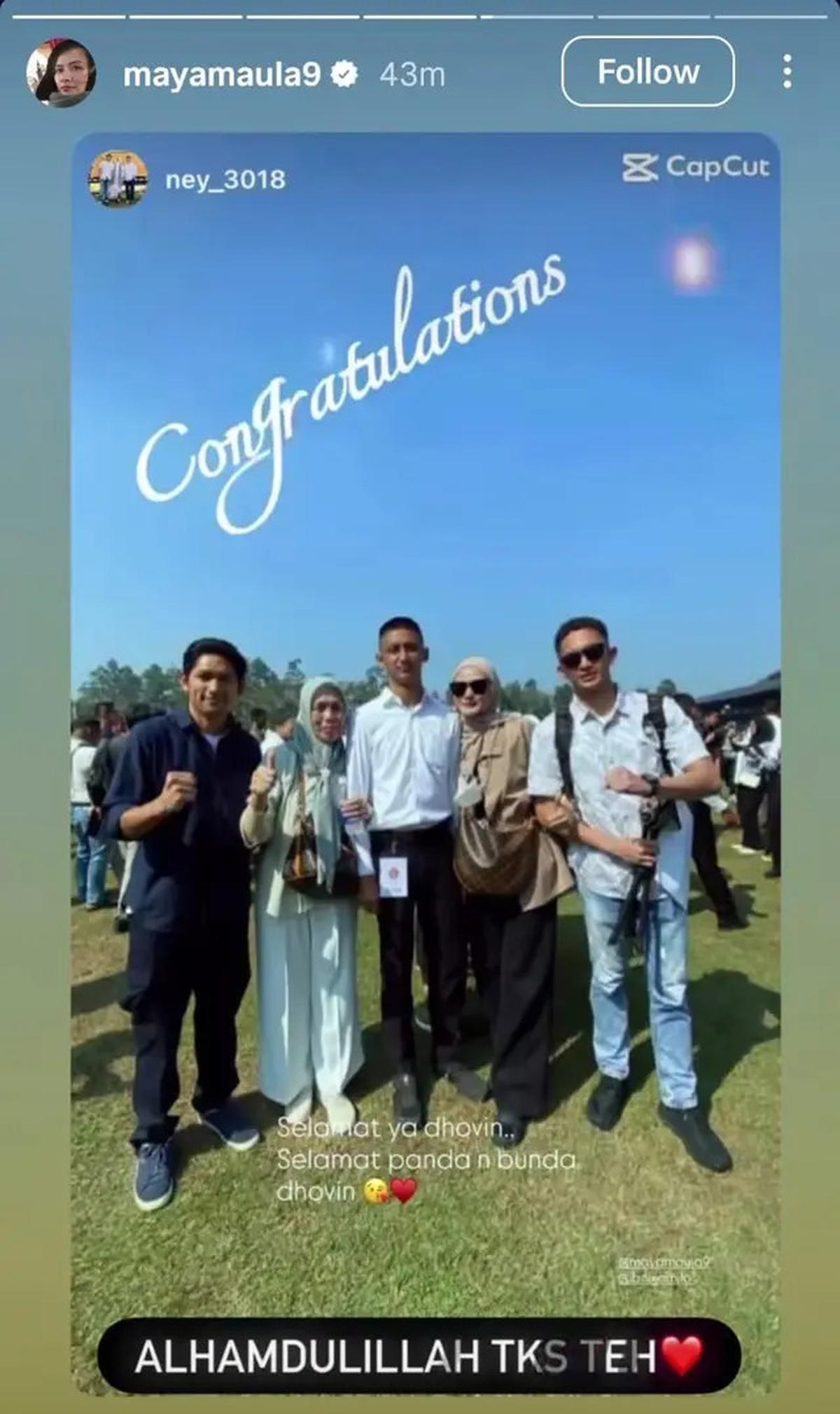 Momen Haru Ibnu Jamil Hadiri Kelulusan Sang Putra yang Lolos Akmil, Kompak Bareng Mantan Istri