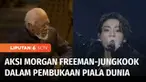 Upacara pembukaan Piala Dunia 2022 berlangsung meriah di Stadion Al Bayt, Qatar, Minggu (20/11) malam. Aktor Hollywood, Morgan Freeman, seorang anak penyandang disabilitas dan para penampil berhasil menyuarakan pesan tentang inklusivitas dan keragama...