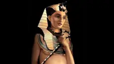Begini cara mereka-reka wajah Ratu Hatshepsut menggunakan perangkat lunak terkini. Ratu itu memerintah sebagai pria.