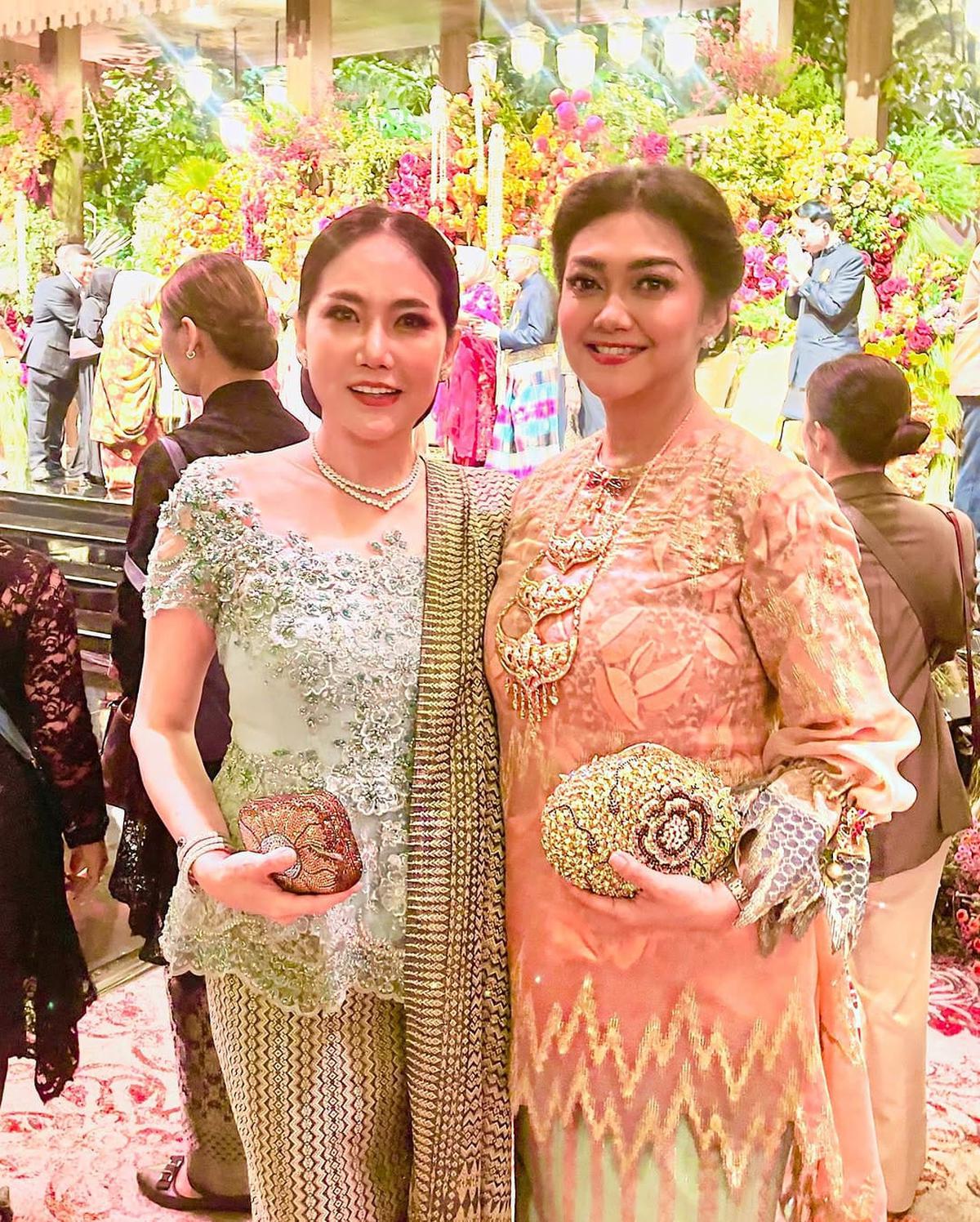 Potret Bella Saphira Hadir di Resepsi Pernikahan Rasyid Rajasa dan Tamara Kalla, Tampak Awet Muda