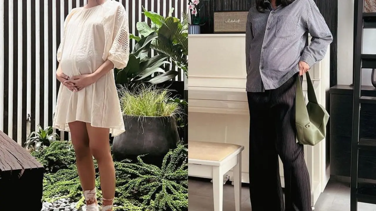 6 Gaya Bumil Fashionable Alika Islamadina di Detik-Detik Sebelum Melahirkan