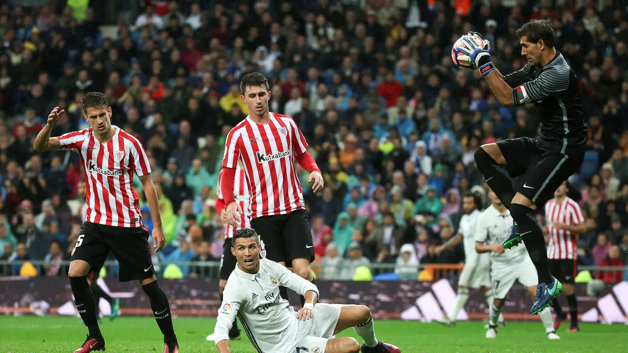Cristiano Ronaldo gagal mencetak gol saat Real Madrid bertemu Athletic Bilbao