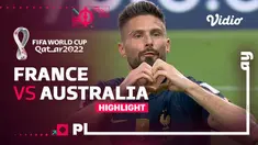 Berit video highlights pertandingan penyisihan Grup D Piala Dunia 2022, antara Prancis melawan Australia, Rabu (23/11/22). Olivier Giroud berhasil mencetak 2 gol dan Prancis menang dengan skor meyakinkan 4-1.