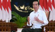 Menyambut tahun 2021, Presiden Joko Widodo (Jokowi) menyampaikan Indonesia mampu bangkit dari pandemi COVID-19. (Biro Pers Sekretariat Presiden)