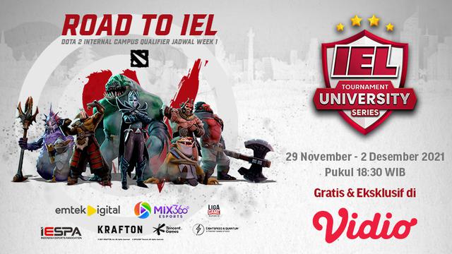 Saksikan Live Streaming Road to IEL University Season 4 : Dota 2 Internal Qualifier di Vidio