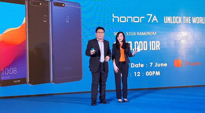 James Yang President Honor Indonesia saat peluncuran Honor 7A. Liputan6.com/ Agustinus Mario Damar