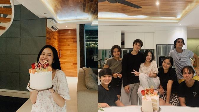 6 Momen Perayaan Ultah Hanggini Kehadiran Junior Roberts Curi Perhatian Hot Liputan6 Com