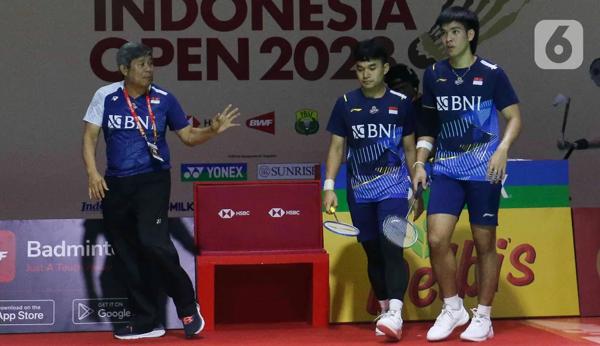 Dengan hasil tersebut, usai sudah perjalanan Leo/Daniel di turnamen Super 1000 itu. (Liputan6.com/Herman Zakharia)