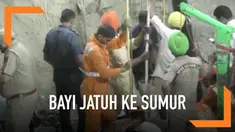 Bayi berusia 2 tahun jatuh ke dalam sumur sedalam 38 meter di India. Korban baru bisa diangkat setelah petugas penyelamat berupaya keras selama 109 jam.