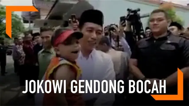 VIDEO: Viral, Jokowi Gendong Anak Berkebutuhan Khusus