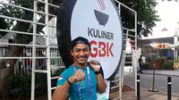 Karateka Indonesia yang akan turun di Asian Games 2018, Ahmad Zigi Zaresta. (Bola.com/Yus Mei Sawitri)