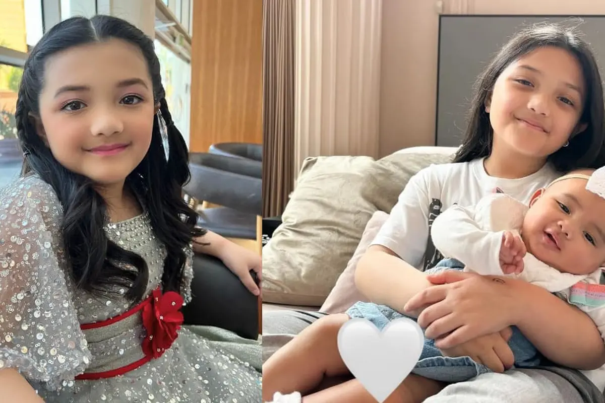Potret Arsy saat momong Baby Azura (Sumber: Instagram/@quenarsy)