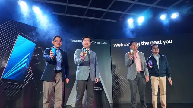 Peluncuran Samsung Galaxy A8 dan Galaxy A8+. Liputan6.com/Agustin Setyo W.
