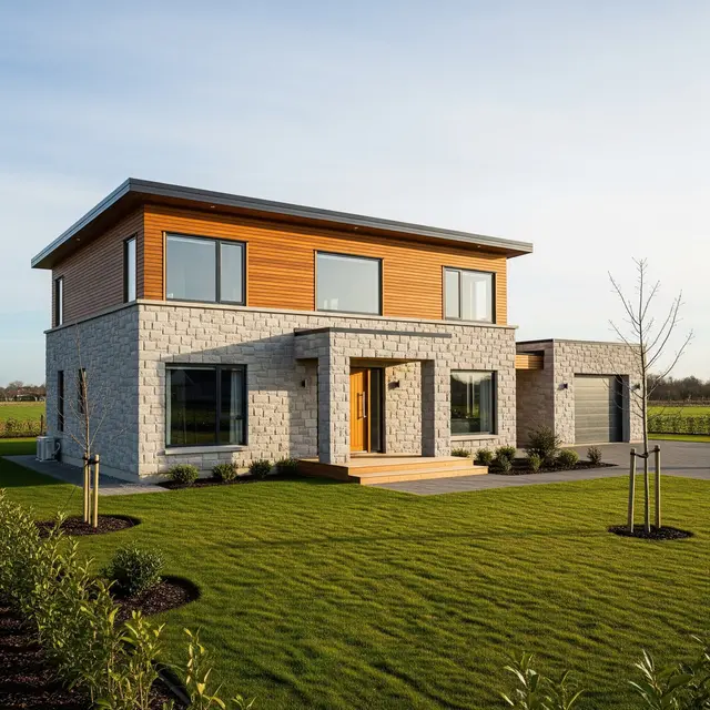 Desain Rumah Tipe 45 di Tanah Lebar Konsep Modern Sederhana