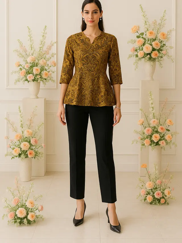 Model Batik Tunik Simpel Tapi Mewah untuk Wanita Kantoran